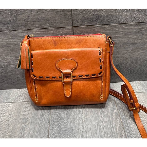 Dooney & Bourke Florentine Collection Allison Crossbody Natural Bag B000546 - Picture 1 of 16